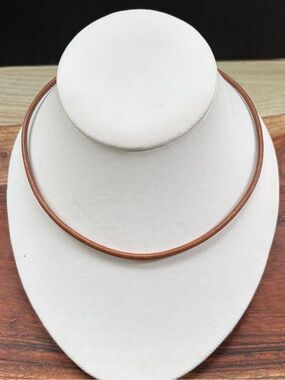 Unisex Classic Simple 3mm Brown Leather Choker Chain Necklace 20”